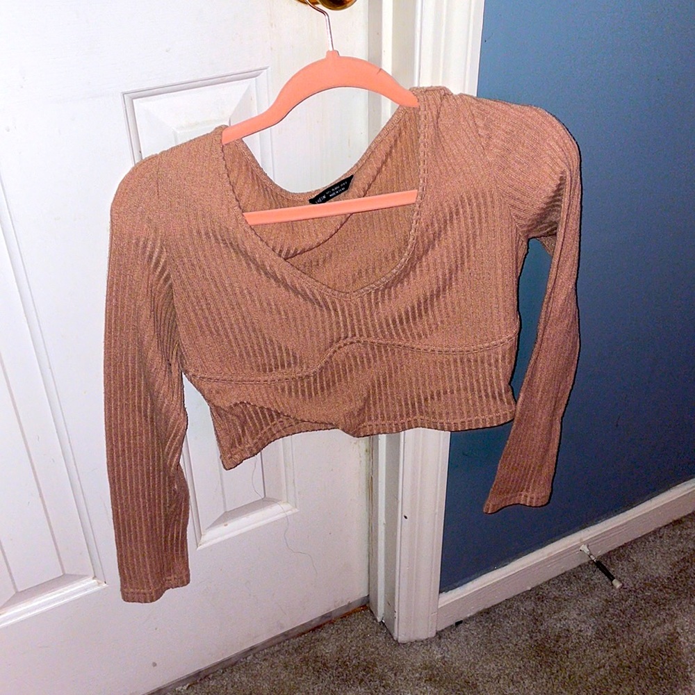 Tan crop top